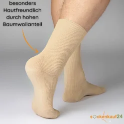 Diabetiker Socken ohne Gummi aus 100% Baumwolle><noscript><img width=