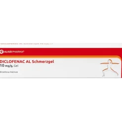 Diclofenac AL Schmerzgel 10 mg / g für akute Muskelschmerzen bei Erwachsenen><noscript><img width=
