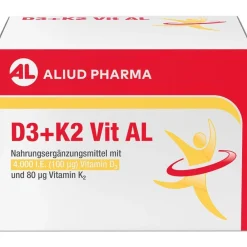 D3 + K2  Vit AL 4000 I.E. / 80 µg Kapseln: ein starkes Duo für die Knochen> Online