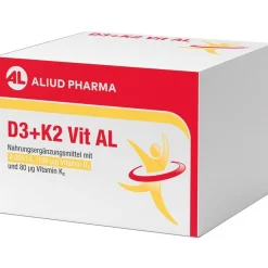 D3 + K2  Vit AL 4000 I.E. / 80 µg Kapseln: ein starkes Duo für die Knochen> Online