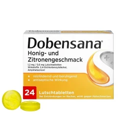 Dobensana® Honig- und Zitronengeschmack Lutschtabletten bei ersten Anzeichen von​ Halsschmerzen| Sale