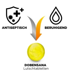 Dobensana® Honig- und Zitronengeschmack Lutschtabletten bei ersten Anzeichen von​ Halsschmerzen| Sale