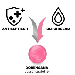 Dobensana® Junior Lutschtabletten Erdbeergeschmack bei ersten Anzeichen von​ Halsschmerzen| Hot