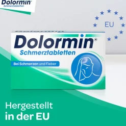 Schmerztabletten mit 200 mg Ibuprofen bei Schmerzen und Fieber|Dolormin Hot