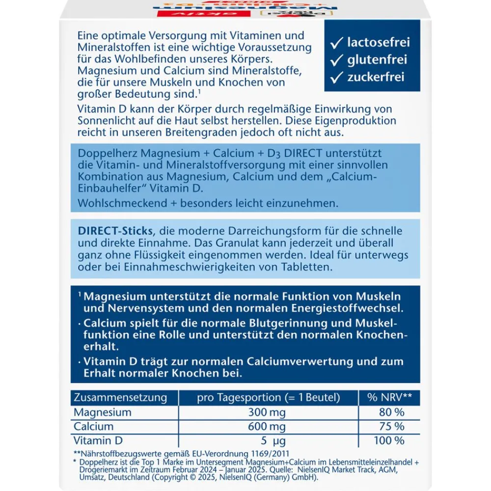 ® aktiv Magnesium + Calcium + D3 DIRECT Micro-Pellets>Doppelherz New