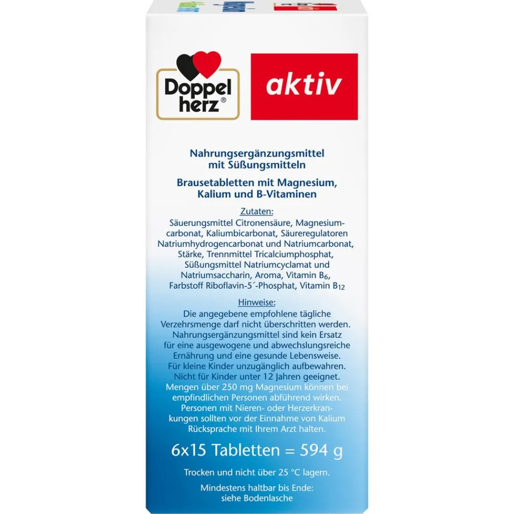 ® aktiv Magnesium + Kalium Sport Brausetabletten|Doppelherz Best