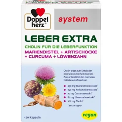 Leber Extra Kapseln mit Cholin, Zink und Pflanzenextrakten|Doppelherz Best