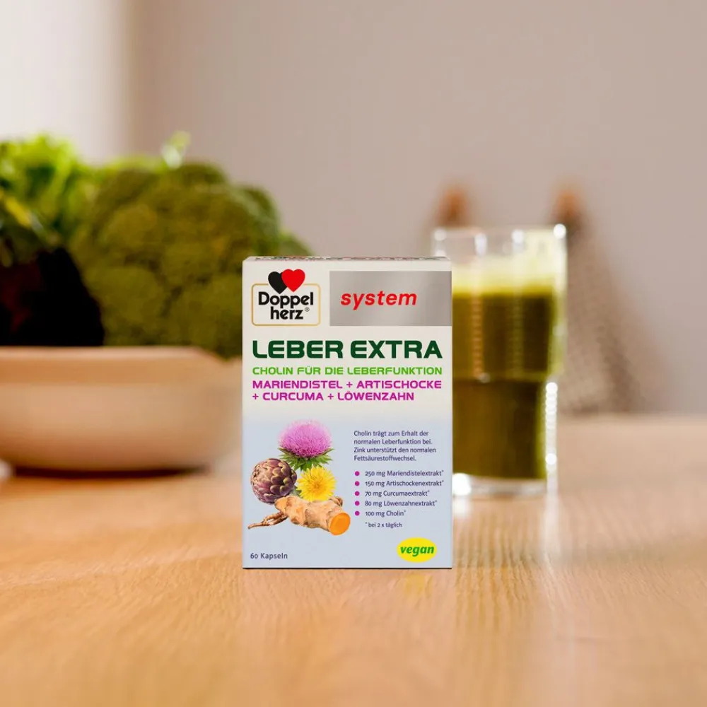 Leber Extra Kapseln mit Cholin, Zink und Pflanzenextrakten|Doppelherz Best