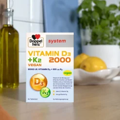® system Vitamin D3 + K2 2000 Vegan - Jetzt 20% mit dem Code 20 sparen*|Doppelherz New