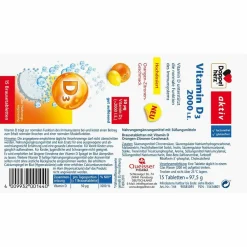 Vitamin D3 2000 I.E. Brausetabletten|Doppelherz Discount