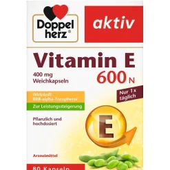Vitamin E 600 N - Jetzt 20% mit dem Code 20 sparen*|Doppelherz Hot