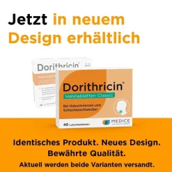 Dorithricin® Classic Lutschtabletten bei Halsschmerzen| Sale