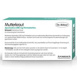Dr.Böhm® Mutterkraut Apomedica 200 mg Filmtabletten| Discount