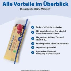 Dr. Jacob's Basen-Riegel Granatapfel Dattel Frucht Protein Vitamin B12 vegan|Dr. Jacob's Sale