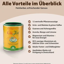 Dr.Jacob's Chi-Tea grüner Tee mit Akazienfaser Kaffee Mate Guarana Acerola Mango><noscript><img width=