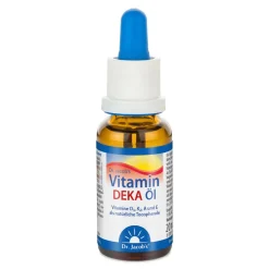 Dr. Jacob's DEKA Öl 800 IE Vitamin D3+K2+A+E 640 Tropfen vegetarisch|Dr. Jacob's