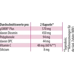 Dr. Jacob's Diosmin OPC ProVenis Polyphenole Weinrebenblätter Acerola-Vitamin C|Dr. Jacob's Sale