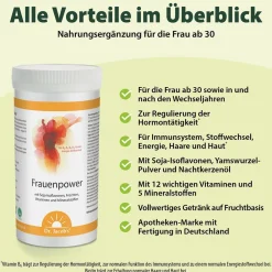 Dr. Jacob's Frauenpower Frucht-Getränkepulver Phytoöstrogene aus Soja|Dr. Jacob's Outlet