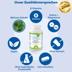 Dr.Jacob's Melissen-Basentabletten B-Vitamine Mineralstoffe Kalium Magnesium|Dr. Jacob's Discount