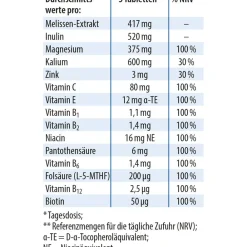 Dr.Jacob's Melissen-Basentabletten B-Vitamine Mineralstoffe Kalium Magnesium|Dr. Jacob's Discount