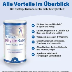 Dr.Jacob's pHysioBase Citrat-Basenpulver Kalium Magnesium Calcium Glucosamin><noscript><img width=
