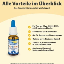 Dr. Jacob's Vitamin D3 Öl forte 2000 IE D3 hochdosiert 640 Tropfen vegetarisch|Dr. Jacob's Discount
