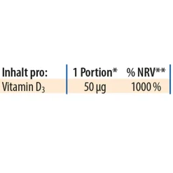 Dr. Jacob's Vitamin D3 Öl forte 2000 IE D3 hochdosiert 640 Tropfen vegetarisch|Dr. Jacob's Discount