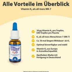 Dr. Jacob's Vitamin K2 Öl Alltrans MK7 640 Tropfen vegan>Dr. Jacob's Sale