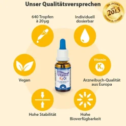 Dr. Jacob's Vitamin K2 Öl Alltrans MK7 640 Tropfen vegan><noscript><img width=
