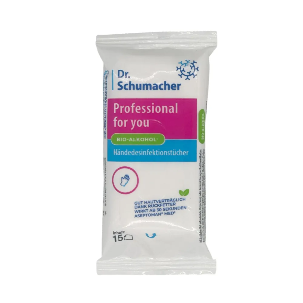Dr.Schumacher Professional for you alkoholische Händedesinfektionstücher> New