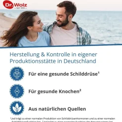 Jod Calcium Kapseln, 60 Kapseln, Jod und Calcium natürlichen Ursprungs aus dem Meer, gesunde Schilddrüse und gesunde Knochen><noscript><img width=