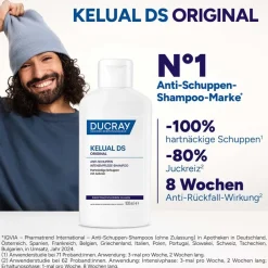 KELUAL DS ORIGINAL Anti-Schuppen Intensivpflege-Shampoo + Elution Ausgleichendes Shampoo 100 ml GRATIS|Ducray Hot