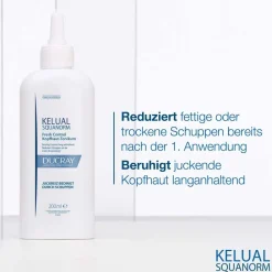 DUCRAY KELUAL SQUANORM Fresh Control Kopfhaut-Tonikum + DUCRAY Elution Ausgleichendes Shampoo 100 ml GRATIS><noscript><img width=