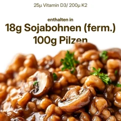 dunatura Vitamin D3+K2 25μg + 200 μg  - 56 Kapseln in Glasflasche - vegan| Hot