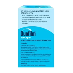 Duofilm® Vereisungsspray by Dr Yglo gegen Warzen - Behandelt Warzen und Dornwarzen in nur einer Anwendung| Outlet