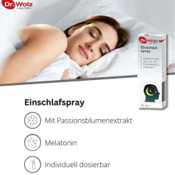 Einschlafspray Dr. Wolz, optimale Kombination mit Melatonin und Passionsblumenextrakt, ohne Konservierungsstoffe und Zucker, 30ml| Sale
