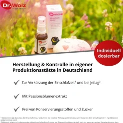 Einschlafspray Dr. Wolz, optimale Kombination mit Melatonin und Passionsblumenextrakt, ohne Konservierungsstoffe und Zucker, 30ml| Sale