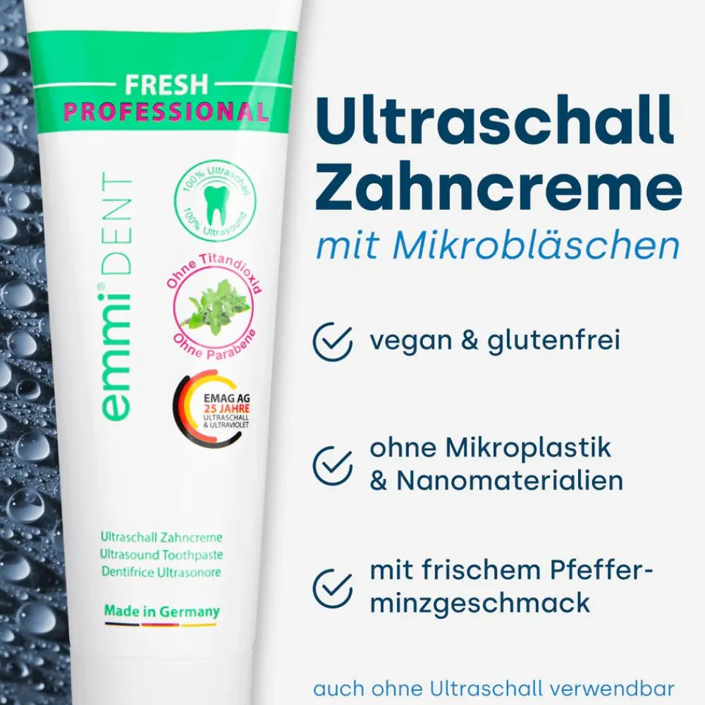 Emmi®-dent Platinum Ultraschallzahnbürste Basis-Set blau>Emmi-Dent Clearance