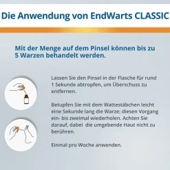 CLASSIC: Lösung mit Ameisensäure gegen Warzen und Dornwarzen, Warzenbehandlung für Hände und Füße|EndWarts Best