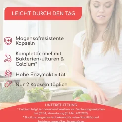 Enzym Komplex mit Bromelain, Papain, Protease, Amylase, Lipase & Laktase -><noscript><img width=