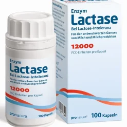 Enzym Lactase - 12000 FCC / 100 Kapseln| New