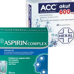 Erkältungsset ® Complex + ACC akut 600 mg|Aspirin Hot