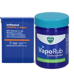 Erkältungsset VapoRub + Orthomol Vitamin C depo|WICK Online
