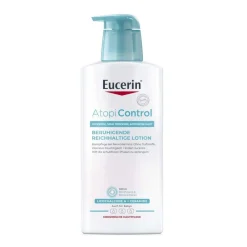® AtopiControl Beruhigende Reichhaltige Lotion beruhigt die Haut bei Neurodermitis - Jetzt 20 % mit dem Code 20 sparen|Eucerin Best