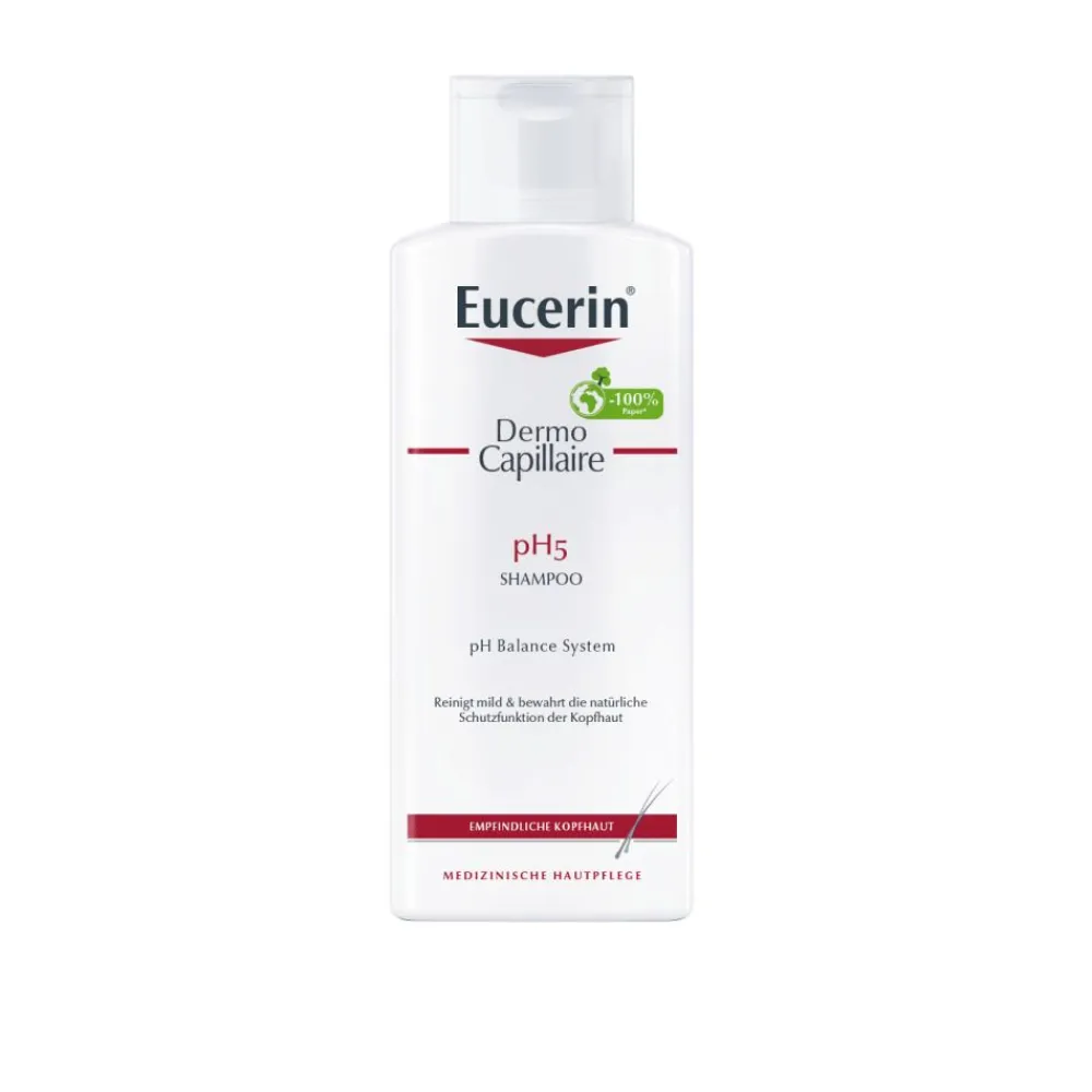DermoCapillaire pH5 Shampoo – mildes und pflegendes Haarshampoo für empfindliche Kopfhaut - Jetzt 20 % mit dem Code 20 sparen|Eucerin Outlet