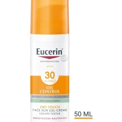 ® Oil Control Face Sun Gel-Creme LSF 30 – hoher Sonnenschutz mit 8 Stunden Anti-Glanz Effekt, auch für zu Akne neigende Haut - Jetzt 20 % mit dem Code 20 sparen|Eucerin Online