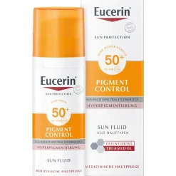 ® Pigment Control Sun Fluid LSF 50+ – Sehr hoher Sonnenschutz & sichtbare Milderung von vorhandenen Pigment- und Altersflecken - Jetzt 20 % mit dem Code 20 sparen>Eucerin
