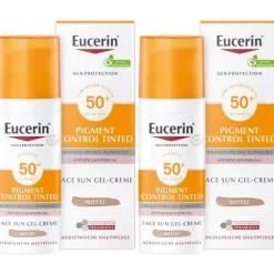Eucerin® Pigment Control Tinted Face Sun Gel-Creme LSF 50+ – Getönter Sonnenschutz gegen Pigmentflecken – Mittel - Jetzt 20 % mit dem Code eucerin20 sparen| New