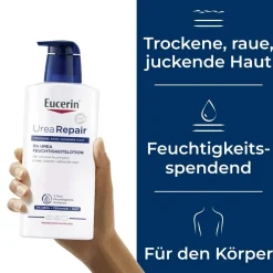 ® UreaRepair 5% Urea Feuchtigkeitslotion – 48h intensive Pflege für trockene bis sehr trockene Haut - Jetzt 20 % mit dem Code 20 sparen|Eucerin Outlet