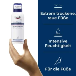 ® UreaRepair 10% Urea Fußschaum – 48h Fußpflege für trockene Haut mit feuchtigkeitsspendender Urea und beruhigendem Duft - Jetzt 20 % mit dem Code 20 sparen|Eucerin Best